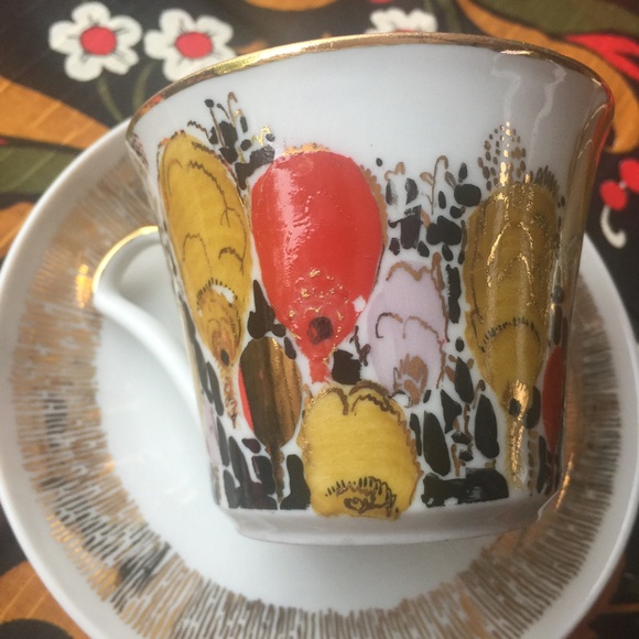 Tea pair “Field Poppies” (2 cups with saucers) - Picture 7 of 10